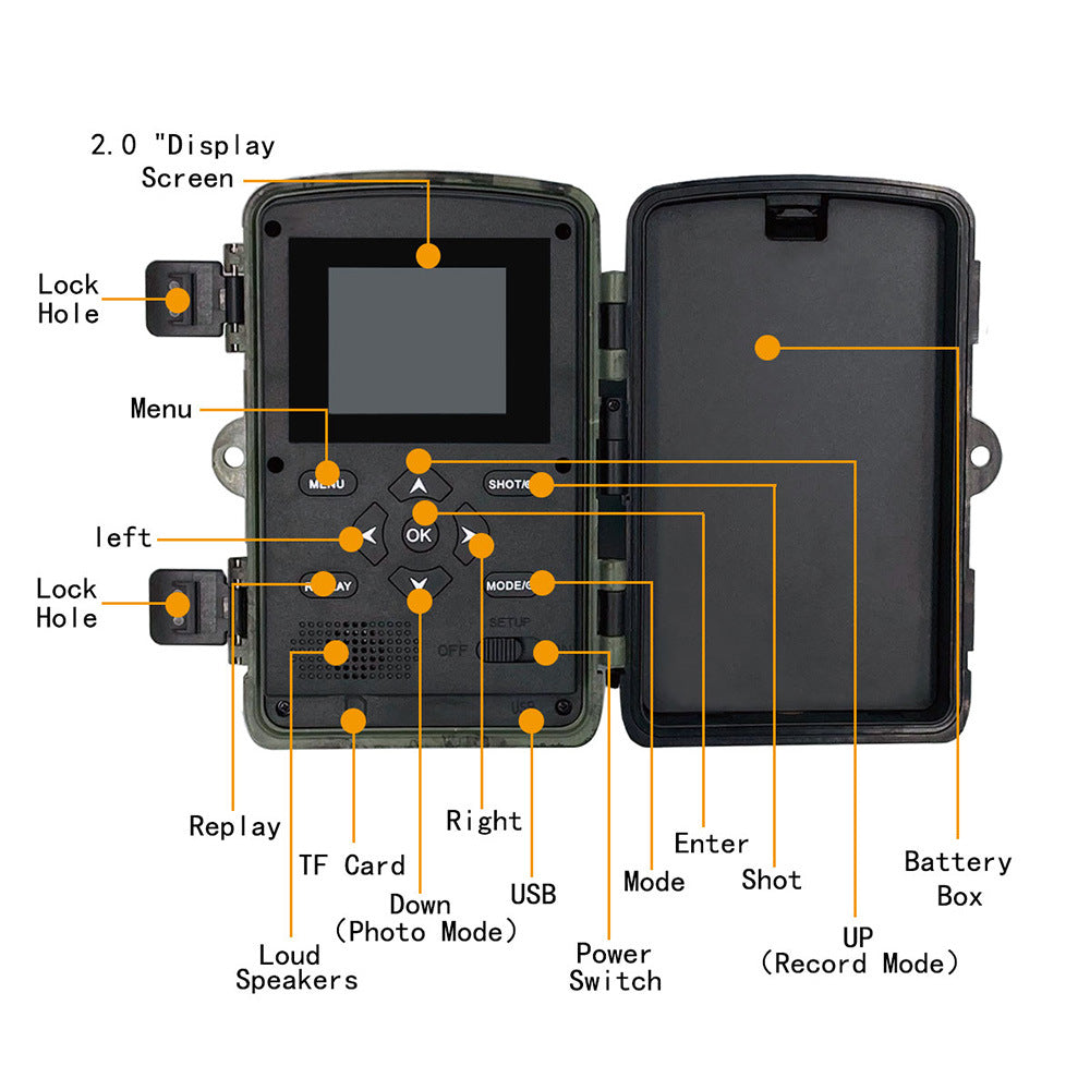 Wireless Hd Wildlife Game Trail Camera With Night Vision