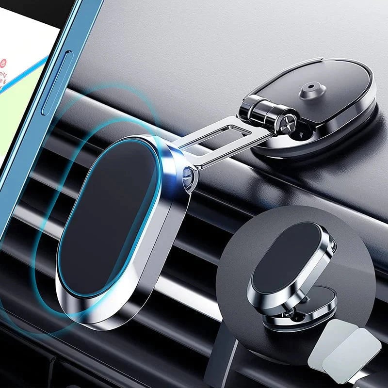 Magnetic cell phone holder for the car