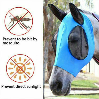 Anti-Fly Mesh Equine Mask for Horse