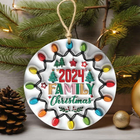 🎁BESTIES CHRISTMAS ROUND ORNAMENT