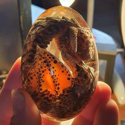 Resin Transparent Lava Dragon Egg Souvenir Gift