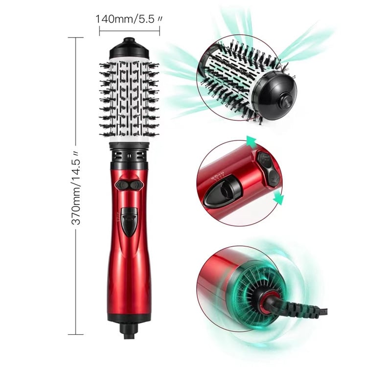 3-in-1 Hot Air Styler and Rotating Hair Dryer for Dry hair. curl hair. straighten hair