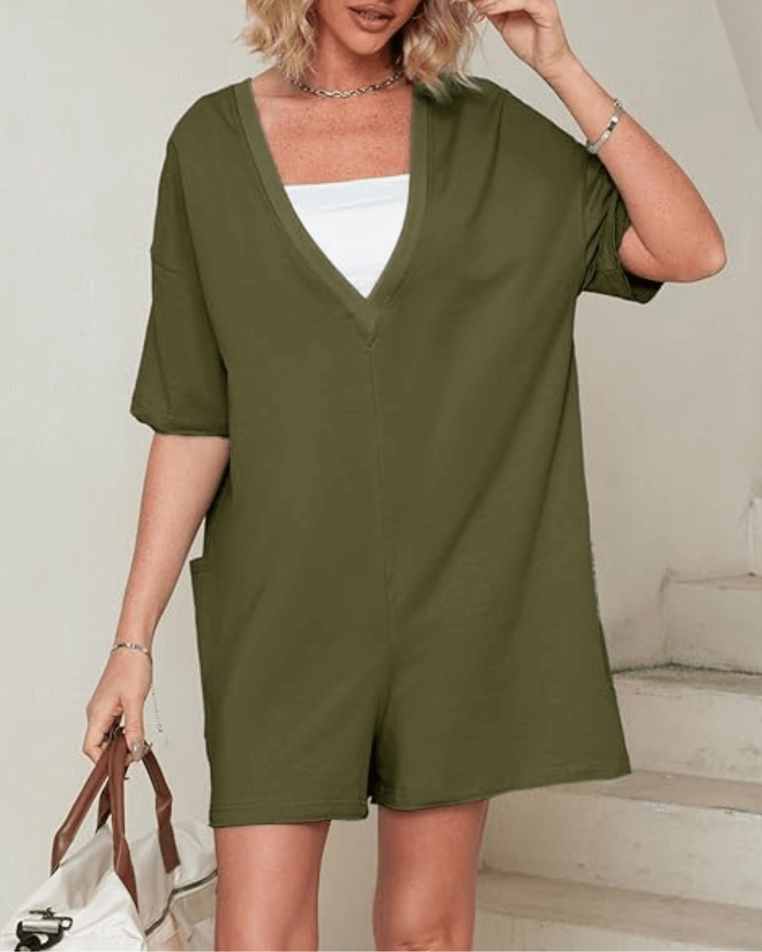 Oversized Romper - Maternity & Postpartum