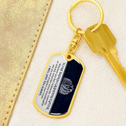 Keepsake for Granddaughter Keychain