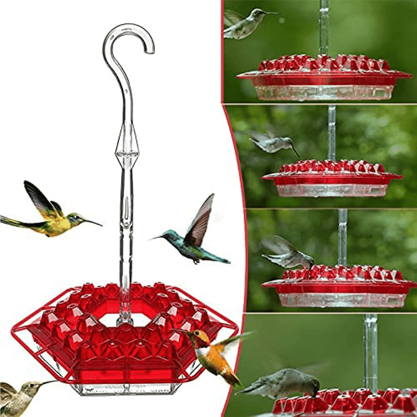 Ant Proof Hummingbird Feeder Outdoor Hanging Perch