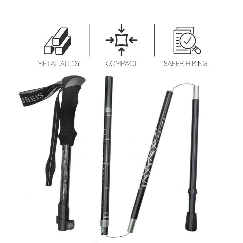 Premium Automatic Retractable Hiking Stick