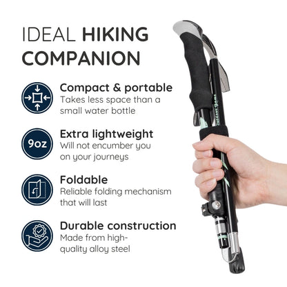 Premium Automatic Retractable Hiking Stick