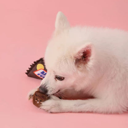 Chocolate Bar Dog Toy