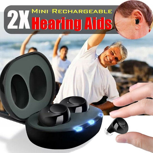 Invisible Rechargeable ITE Mini Hearing Aid