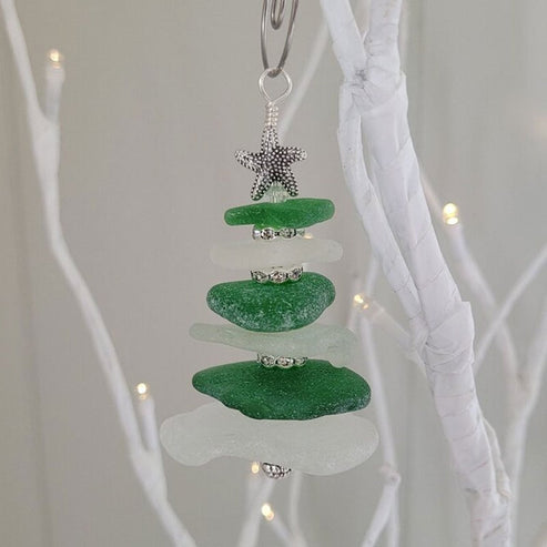 Sea Glass Christmas Tree Ornament