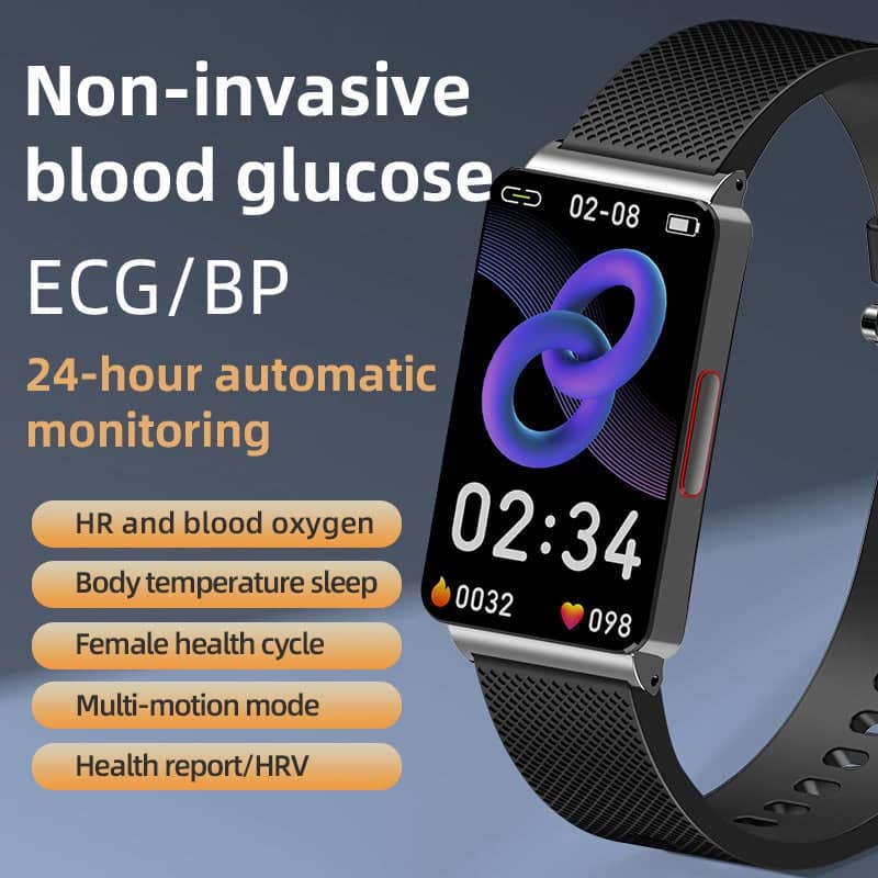 One-click Blood Glucose Blood Pressure Sleep Heart Rate Measurement Sports Smart Bracelet