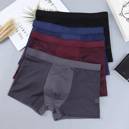 10Pcs - Bamboo Fiber Boxer Shorts – For All-day Comfort