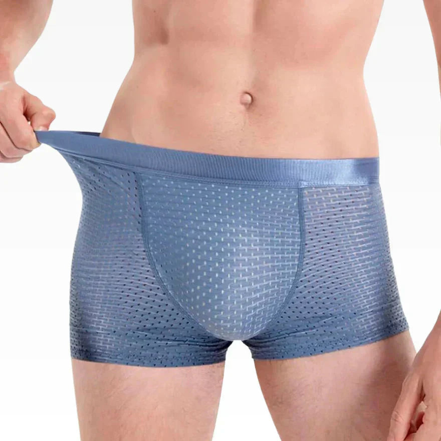 10Pcs - Bamboo Fiber Boxer Shorts – For All-day Comfort