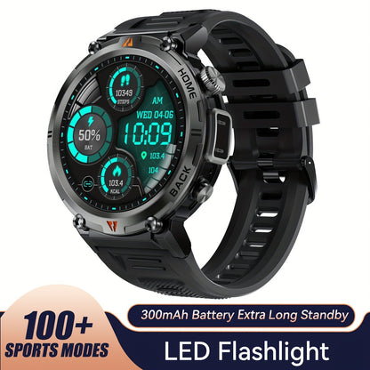 Sports Smart Watch For Men: LED Lighting, Answer/Make Calls, Outdoor Sports Watch, Fitness Tracker, Pedometer