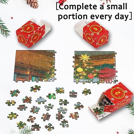 Christmas Advent Calendar Jigsaw Puzzle 1000pcs