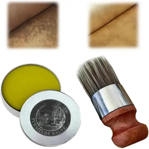 EverGloss – Leather & Furniture Repair Salve + Applicator Brush