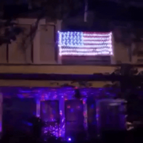 American Flag Lights with 420 Super Bright LEDs