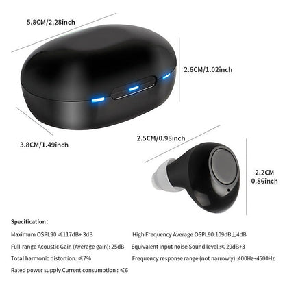 Invisible Rechargeable ITE Mini Hearing Aid