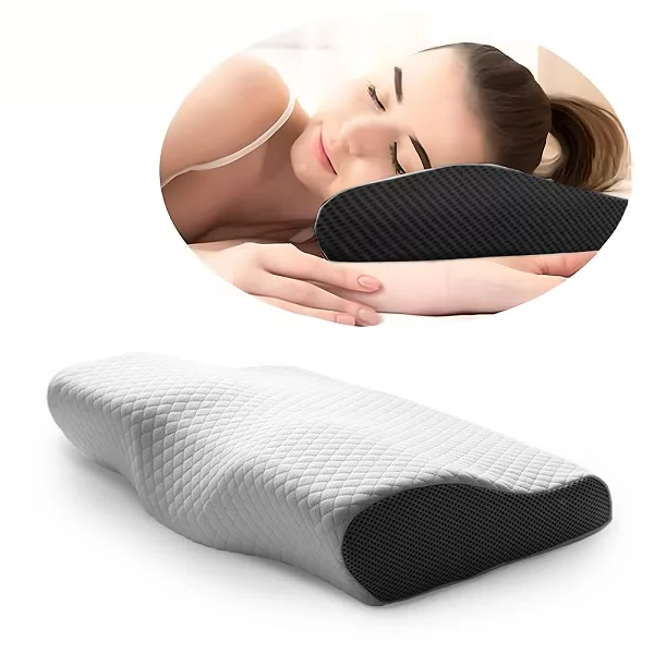 Contoured Orthopedic Memory Foam Pillow for Neck Pain