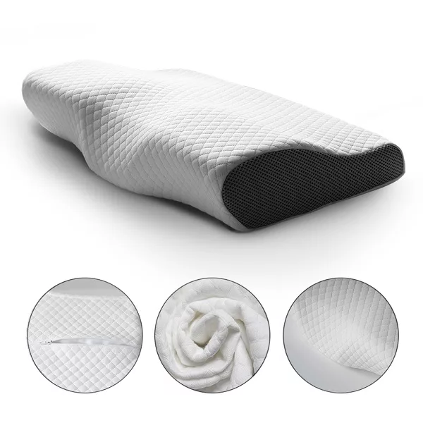 Contoured Orthopedic Memory Foam Pillow for Neck Pain