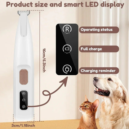 PawGlow LED Pet Grooming Trimmer